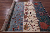 Tribal Persian Gabbeh Hand Knotted Wool Rug - 6' 6" X 10' 0" - Golden Nile