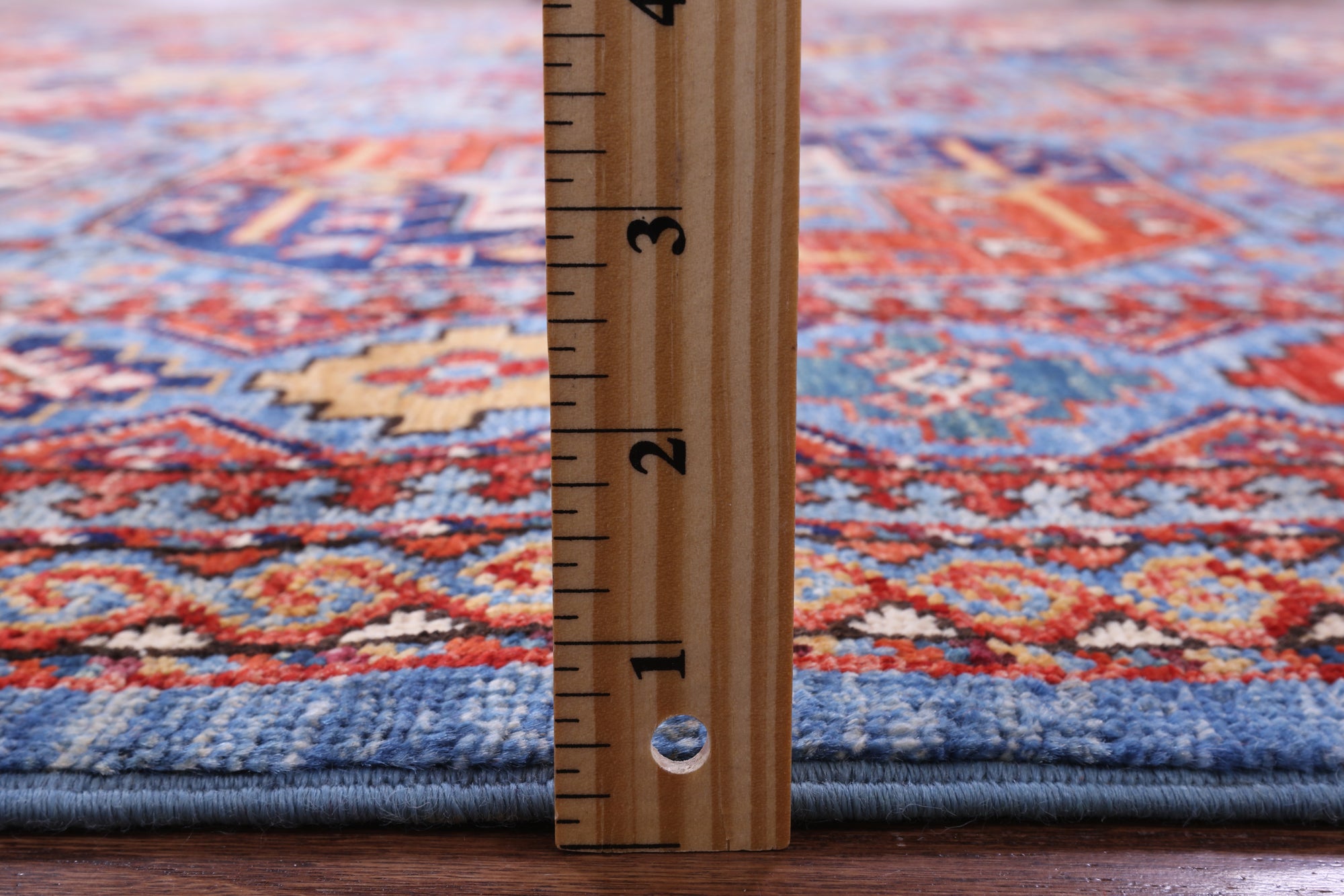 Blue Turkmen Ersari Handmade Wool Rug - 7' 11" X 10' 0" - Golden Nile