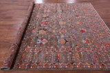 Peshawar Hand Knotted Wool Rug - 8' 0" X 9' 11" - Golden Nile