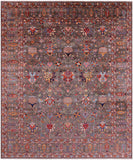 Peshawar Hand Knotted Wool Rug - 8' 0" X 9' 11" - Golden Nile