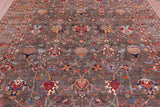 Peshawar Hand Knotted Wool Rug - 8' 0" X 9' 11" - Golden Nile