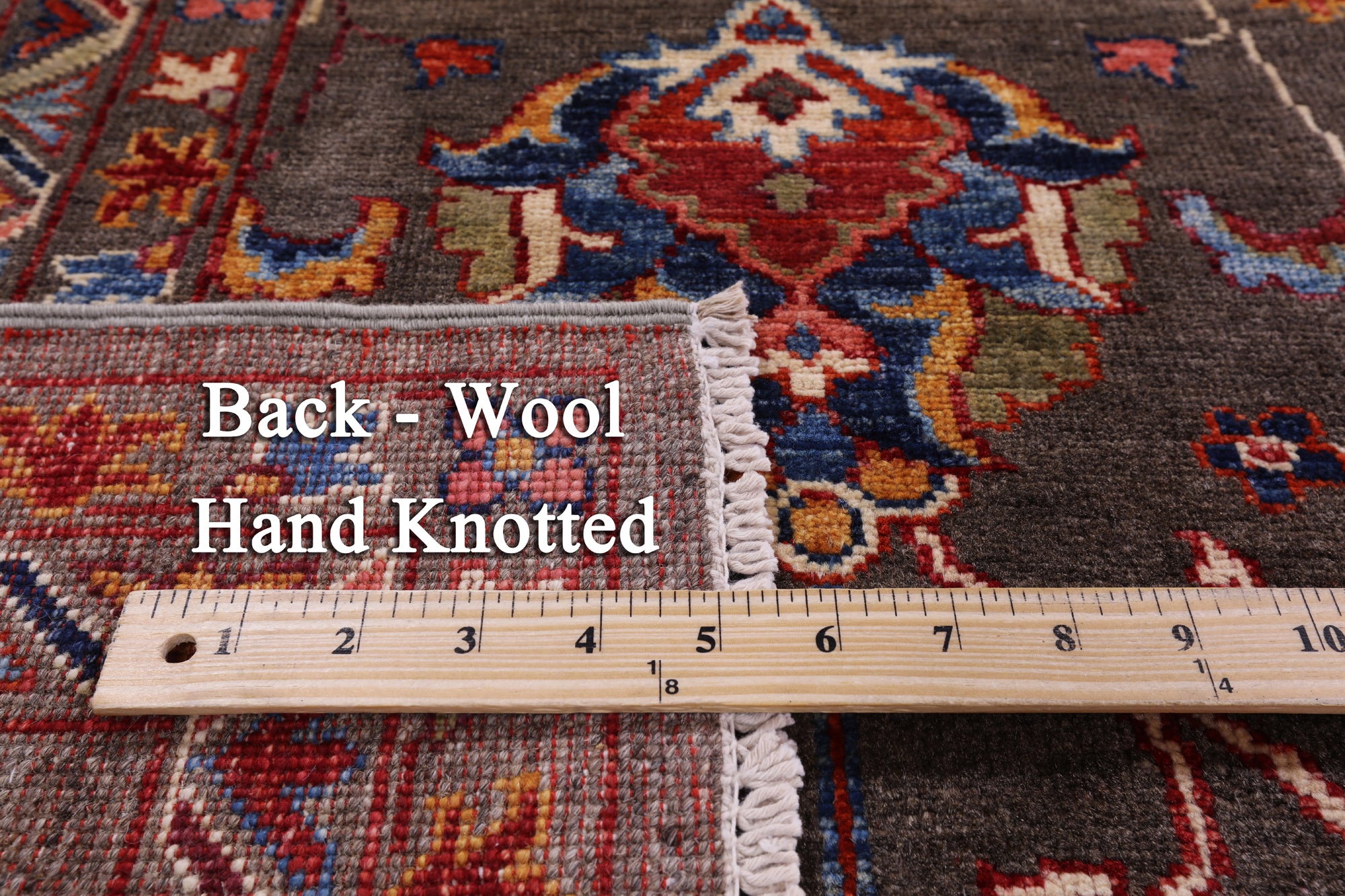 Peshawar Hand Knotted Wool Rug - 8' 0" X 9' 11" - Golden Nile