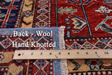 Blue Persian Fine Serapi Hand Knotted Wool Rug - 9' 10" X 13' 7" - Golden Nile