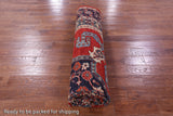 Red Persian Fine Serapi Handmade Wool Rug - 8' 11" X 12' 1" - Golden Nile