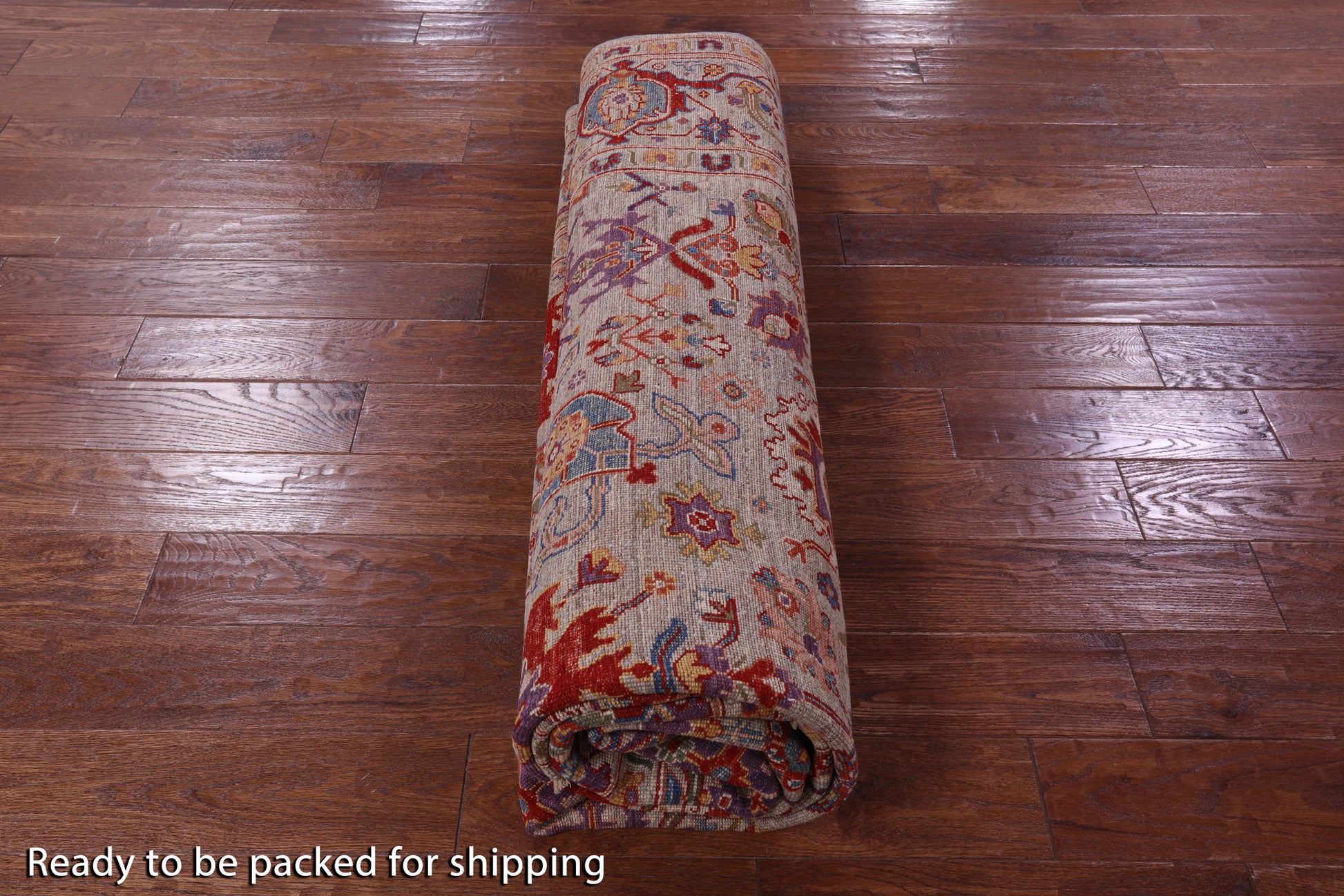 Persian Fine Serapi Hand Knotted Wool Rug - 7' 10" X 9' 6" - Golden Nile