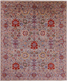 Persian Fine Serapi Hand Knotted Wool Rug - 7' 10" X 9' 6" - Golden Nile