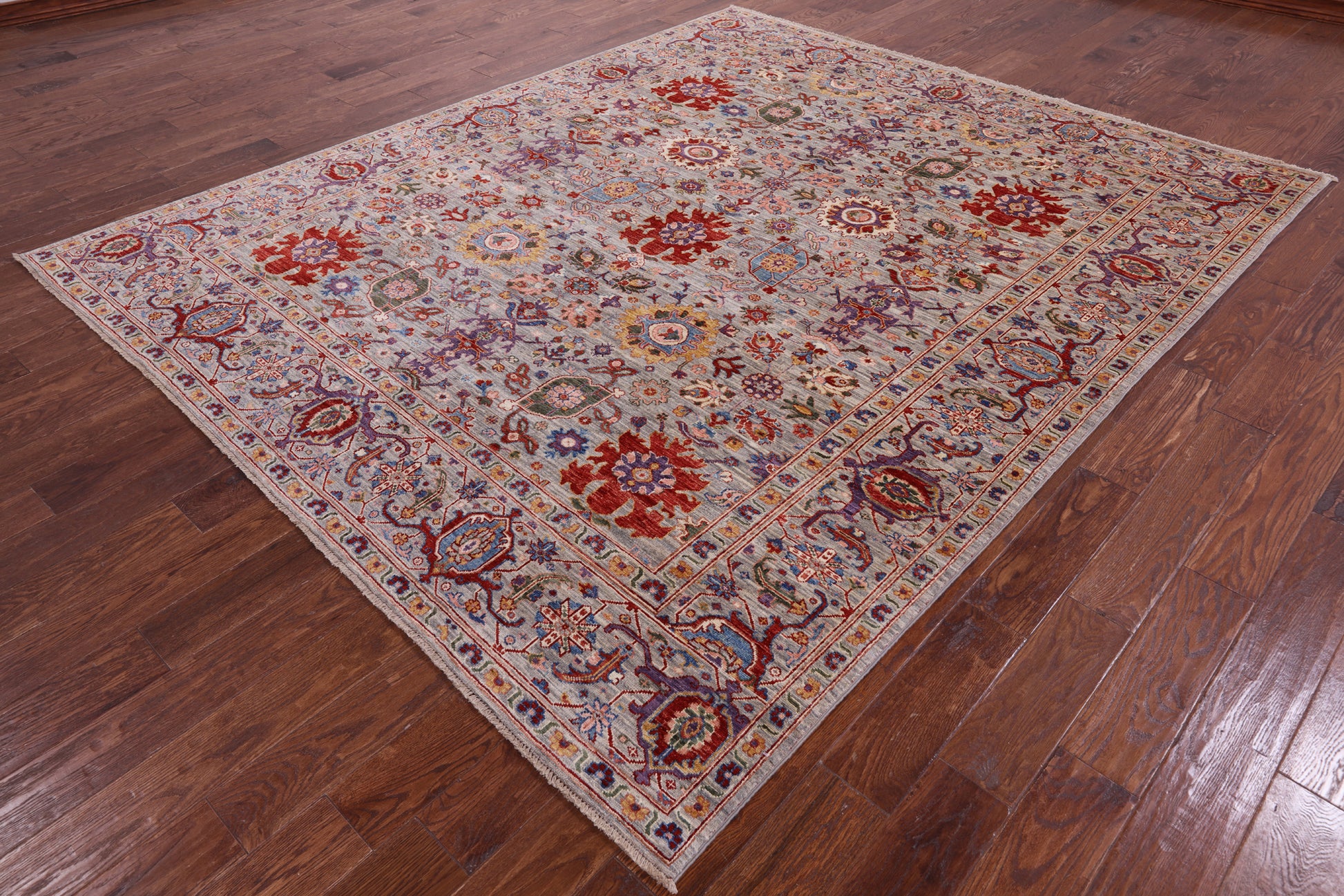 Persian Fine Serapi Hand Knotted Wool Rug - 7' 10" X 9' 6" - Golden Nile