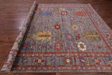 Persian Fine Serapi Hand Knotted Wool Rug - 8' 10" X 12' 1" - Golden Nile