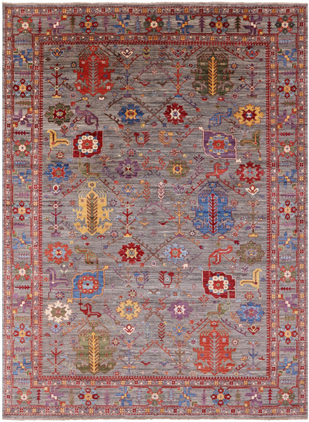 Persian Fine Serapi Hand Knotted Wool Rug - 8' 10" X 12' 1" - Golden Nile