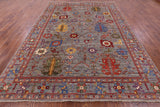 Persian Fine Serapi Hand Knotted Wool Rug - 8' 10" X 12' 1" - Golden Nile