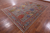 Persian Fine Serapi Hand Knotted Wool Rug - 8' 10" X 12' 1" - Golden Nile
