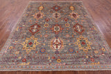 Persian Fine Serapi Handmade Wool Rug - 8' 1" X 9' 8" - Golden Nile