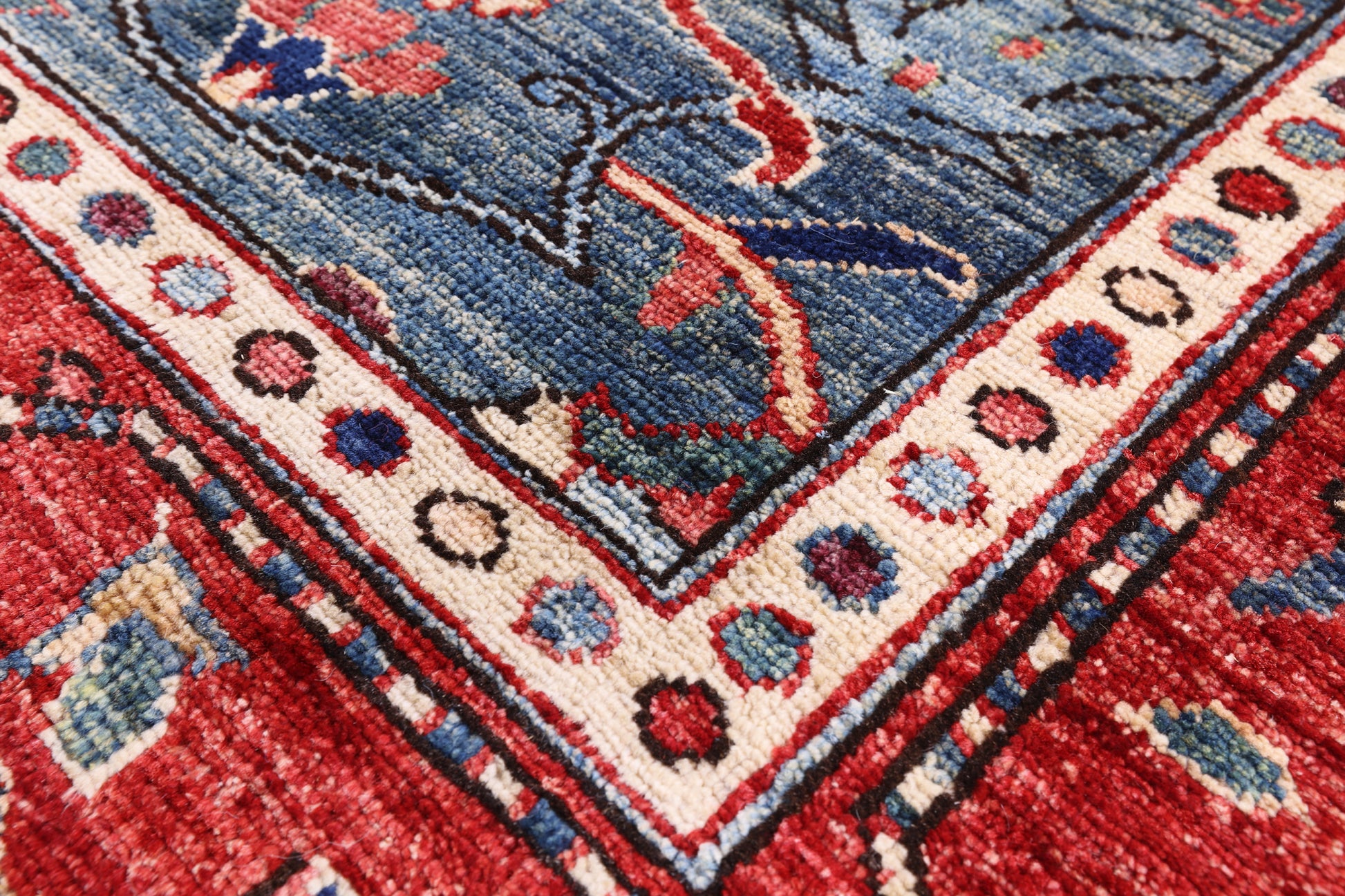 Persian Fine Serapi Hand Knotted Wool Rug - 5' 10" X 8' 7" - Golden Nile