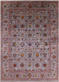 Peshawar Hand Knotted Wool Rug - 9' 0" X 12' 3" - Golden Nile
