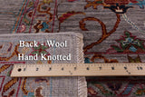 Peshawar Hand Knotted Wool Rug - 9' 0" X 12' 3" - Golden Nile