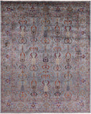Peshawar Hand Knotted Wool Rug - 8' 0" X 10' 0" - Golden Nile