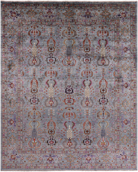 Peshawar Hand Knotted Wool Rug - 8' 0" X 10' 0" - Golden Nile