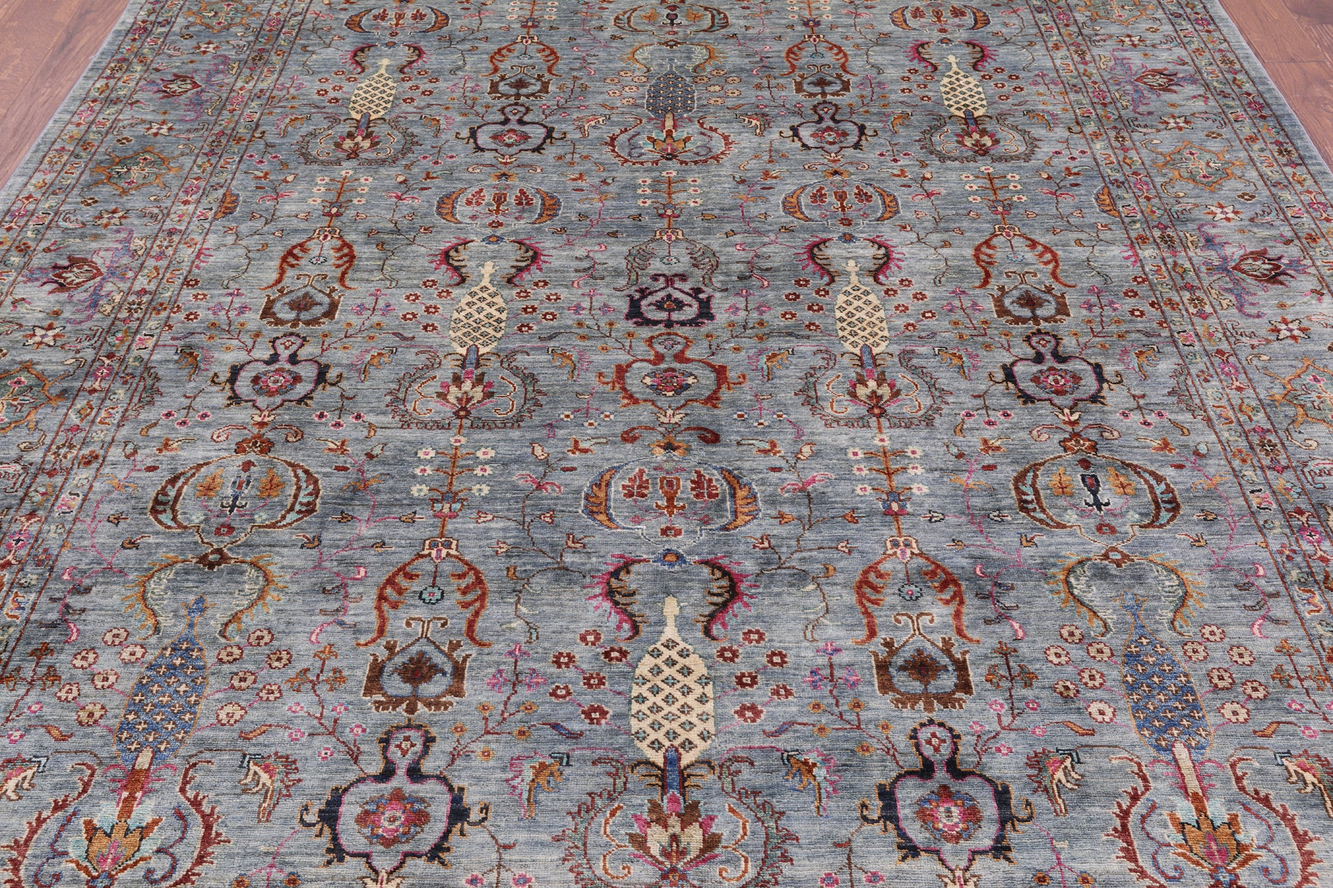 Peshawar Hand Knotted Wool Rug - 8' 0" X 10' 0" - Golden Nile