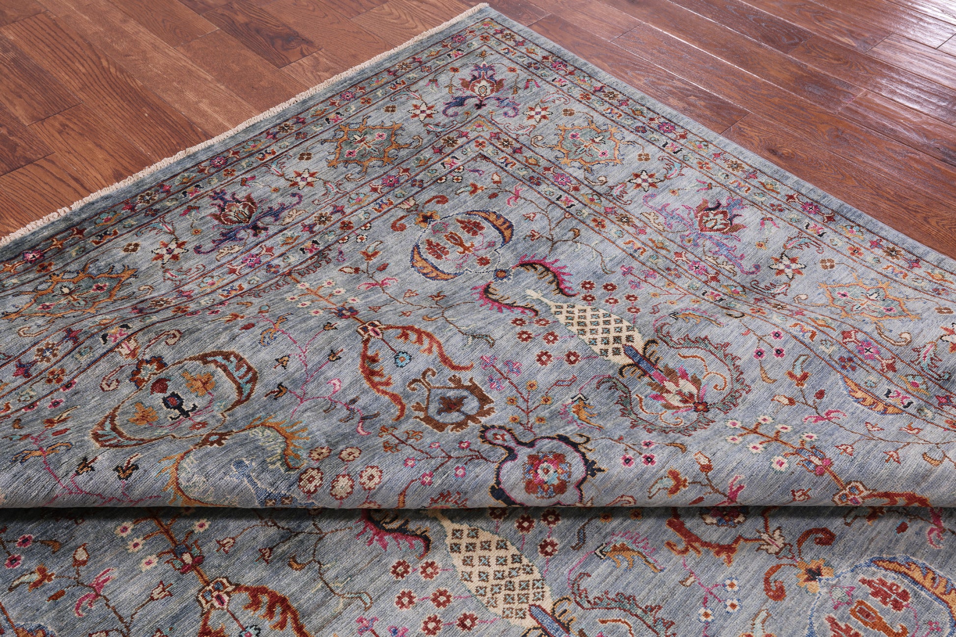 Peshawar Hand Knotted Wool Rug - 8' 0" X 10' 0" - Golden Nile