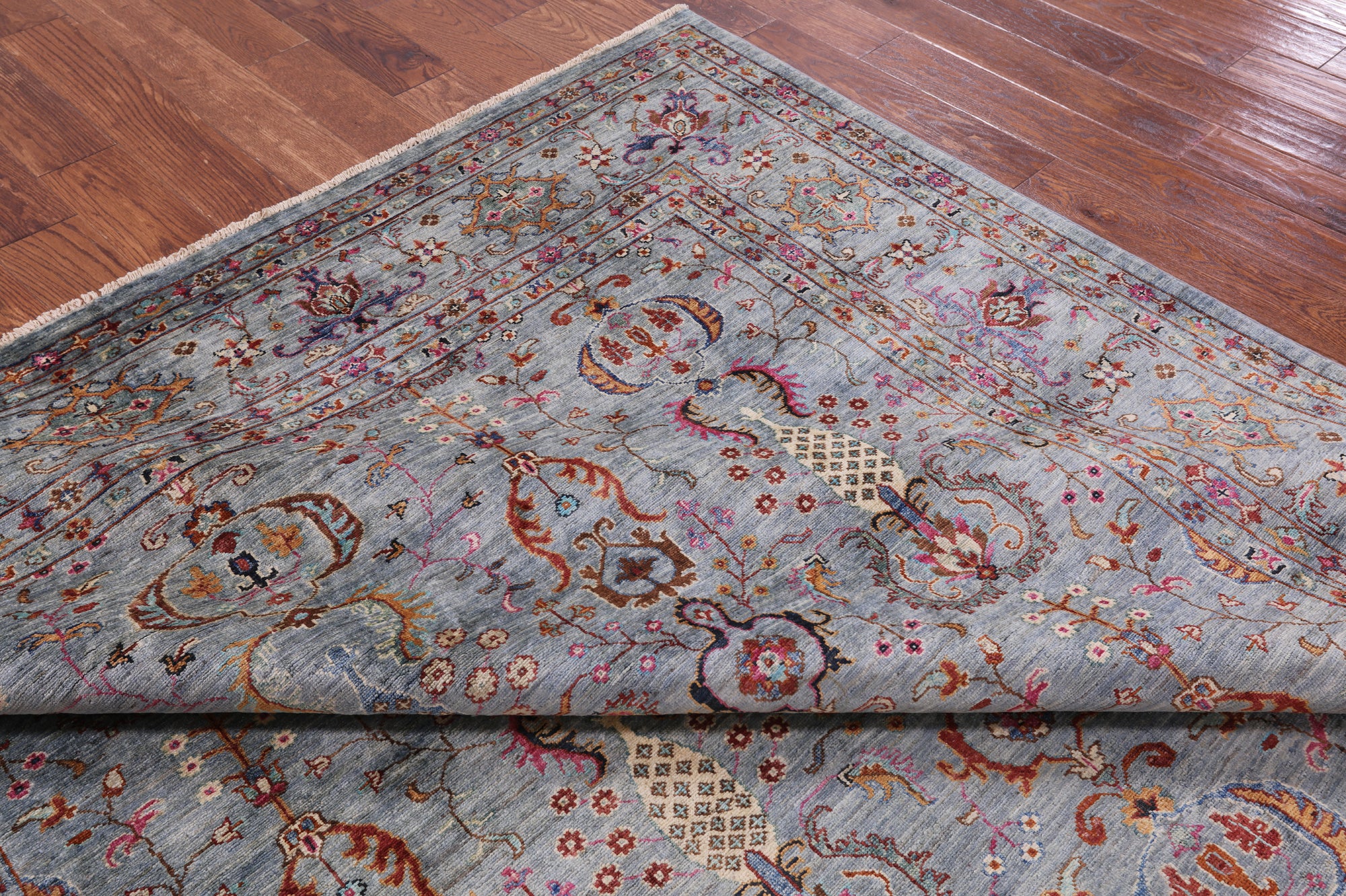 Peshawar Hand Knotted Wool Rug - 8' 0" X 10' 0" - Golden Nile