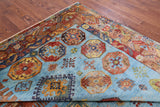Blue Turkmen Ersari Hand Knotted Wool Rug - 8' 3" X 11' 6" - Golden Nile
