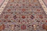 Peshawar Hand Knotted Wool Rug - 8' 5" X 10' 1" - Golden Nile