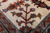 Peshawar Hand Knotted Wool Rug - 8' 5" X 10' 1" - Golden Nile
