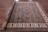 Peshawar Hand Knotted Wool Rug - 8' 5" X 10' 1" - Golden Nile