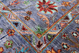 Peshawar Hand Knotted Wool Rug - 5' 9" X 8' 0" - Golden Nile