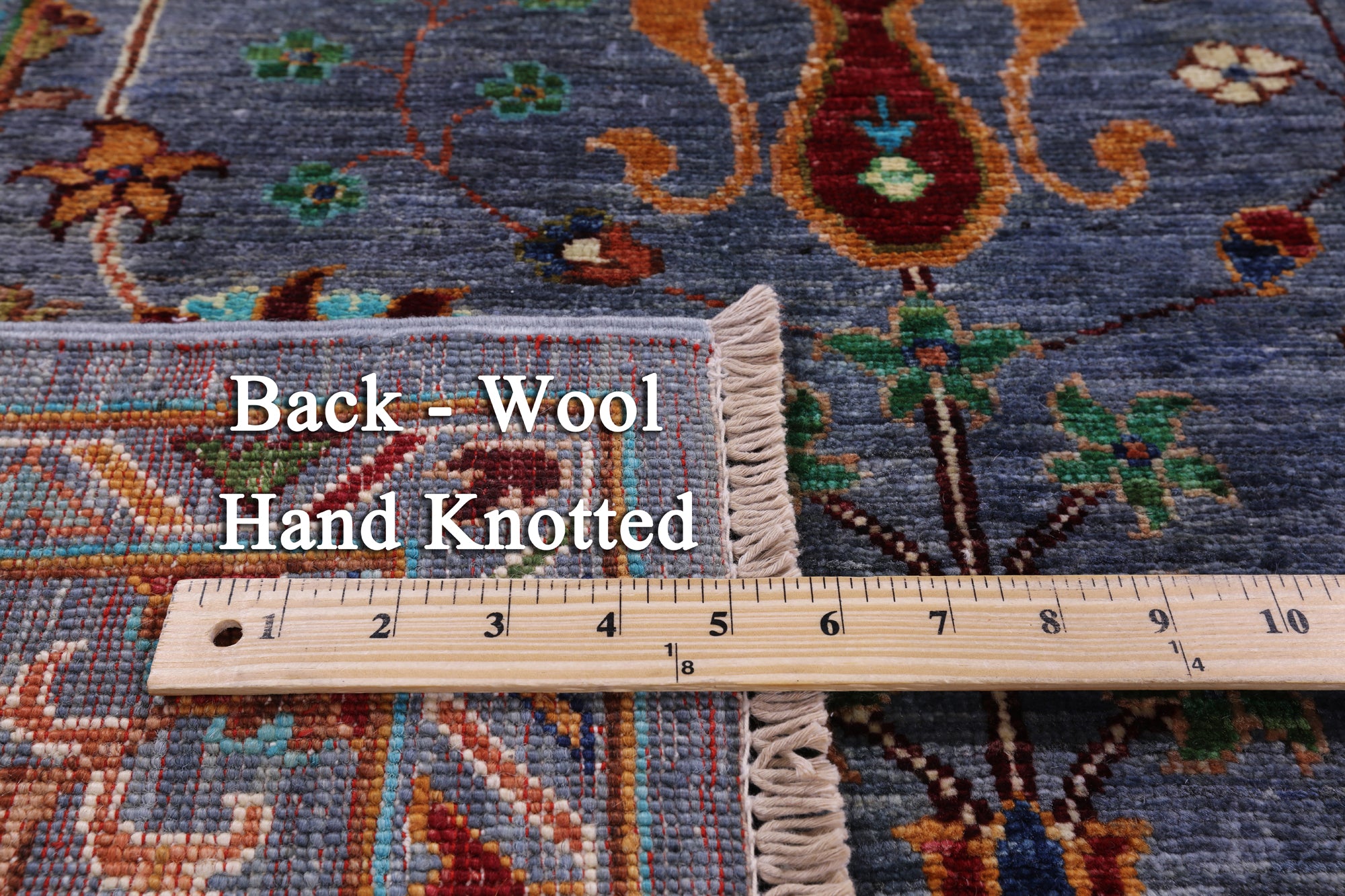 Peshawar Hand Knotted Wool Rug - 5' 9" X 8' 0" - Golden Nile