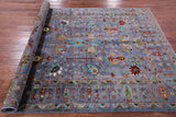 Peshawar Hand Knotted Wool Rug - 5' 9" X 8' 0" - Golden Nile
