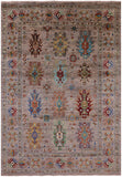 Tribal Persian Hand Knotted Wool Rug - 5' 8" X 7' 11" - Golden Nile