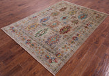 Tribal Persian Hand Knotted Wool Rug - 5' 8" X 7' 11" - Golden Nile