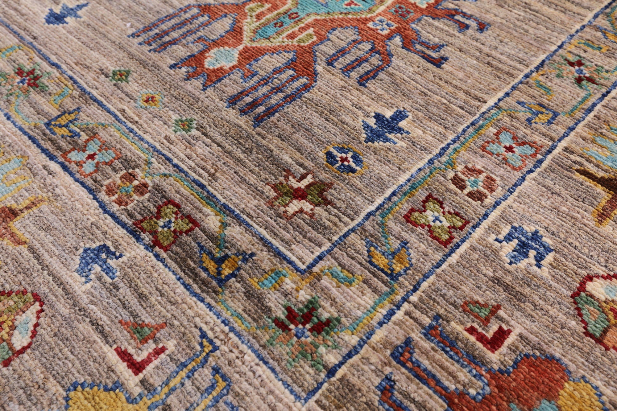 Tribal Persian Hand Knotted Wool Rug - 5' 8" X 7' 11" - Golden Nile