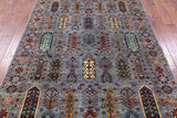 Turkmen Ersari Hand Knotted Wool Rug - 5' 8" X 8' 5" - Golden Nile