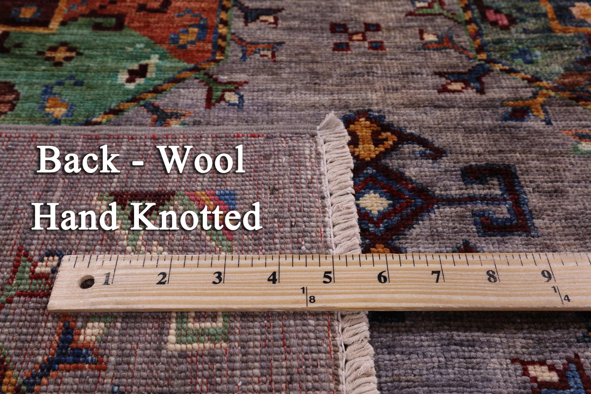Turkmen Ersari Hand Knotted Wool Rug - 5' 9" X 7' 10" - Golden Nile
