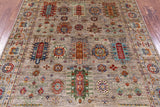 Tribal Persian Handmade Wool Rug - 5' 0" X 6' 5" - Golden Nile