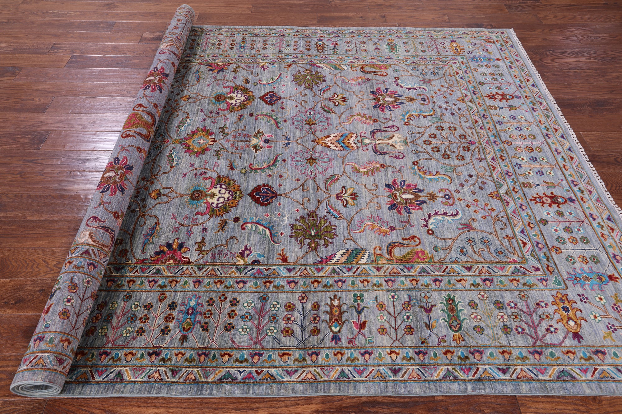 Peshawar Handmade Wool Rug - 6' 11" X 10' 0" - Golden Nile