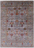 Peshawar Handmade Wool Rug - 6' 11" X 10' 0" - Golden Nile