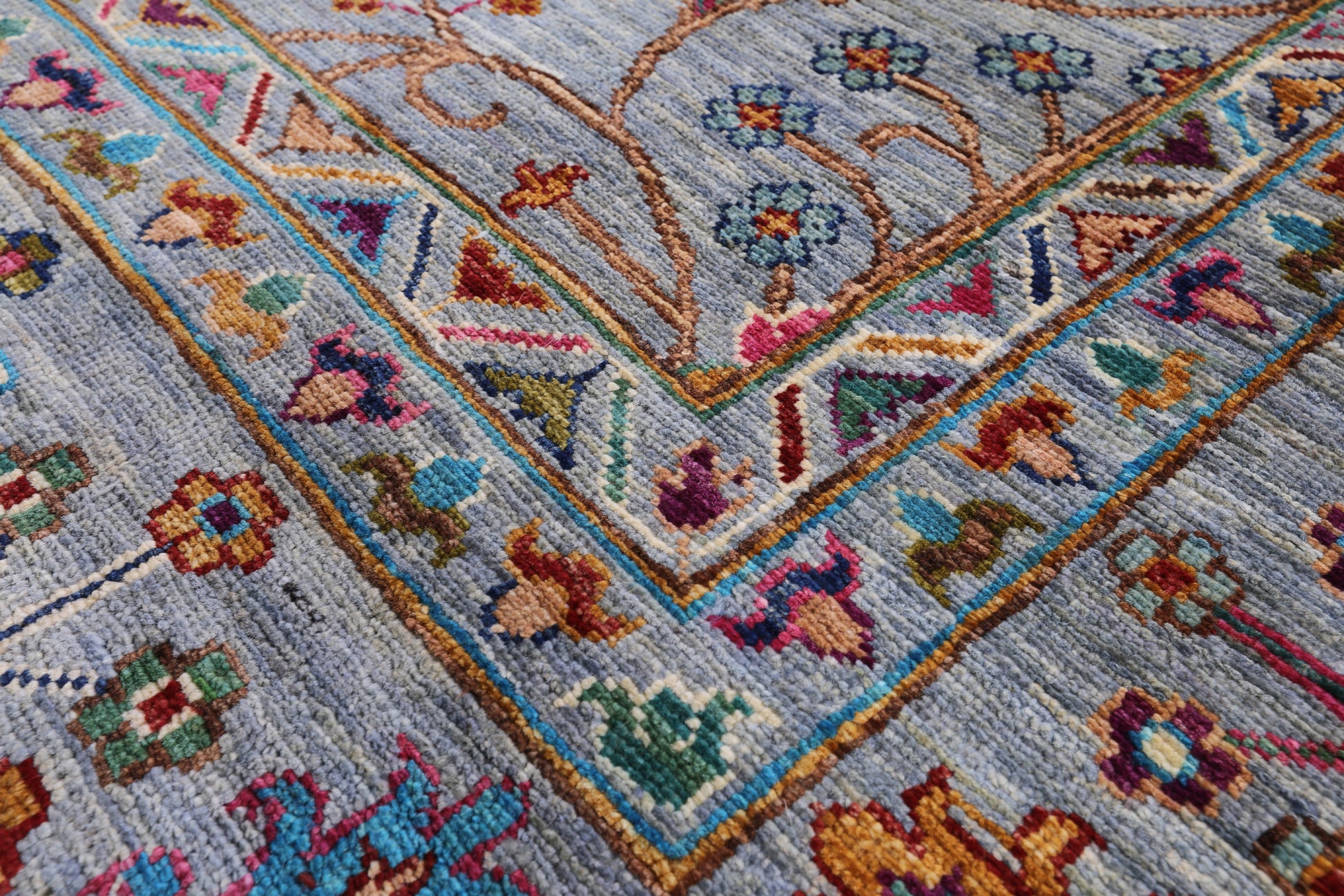 Peshawar Handmade Wool Rug - 6' 11" X 10' 0" - Golden Nile