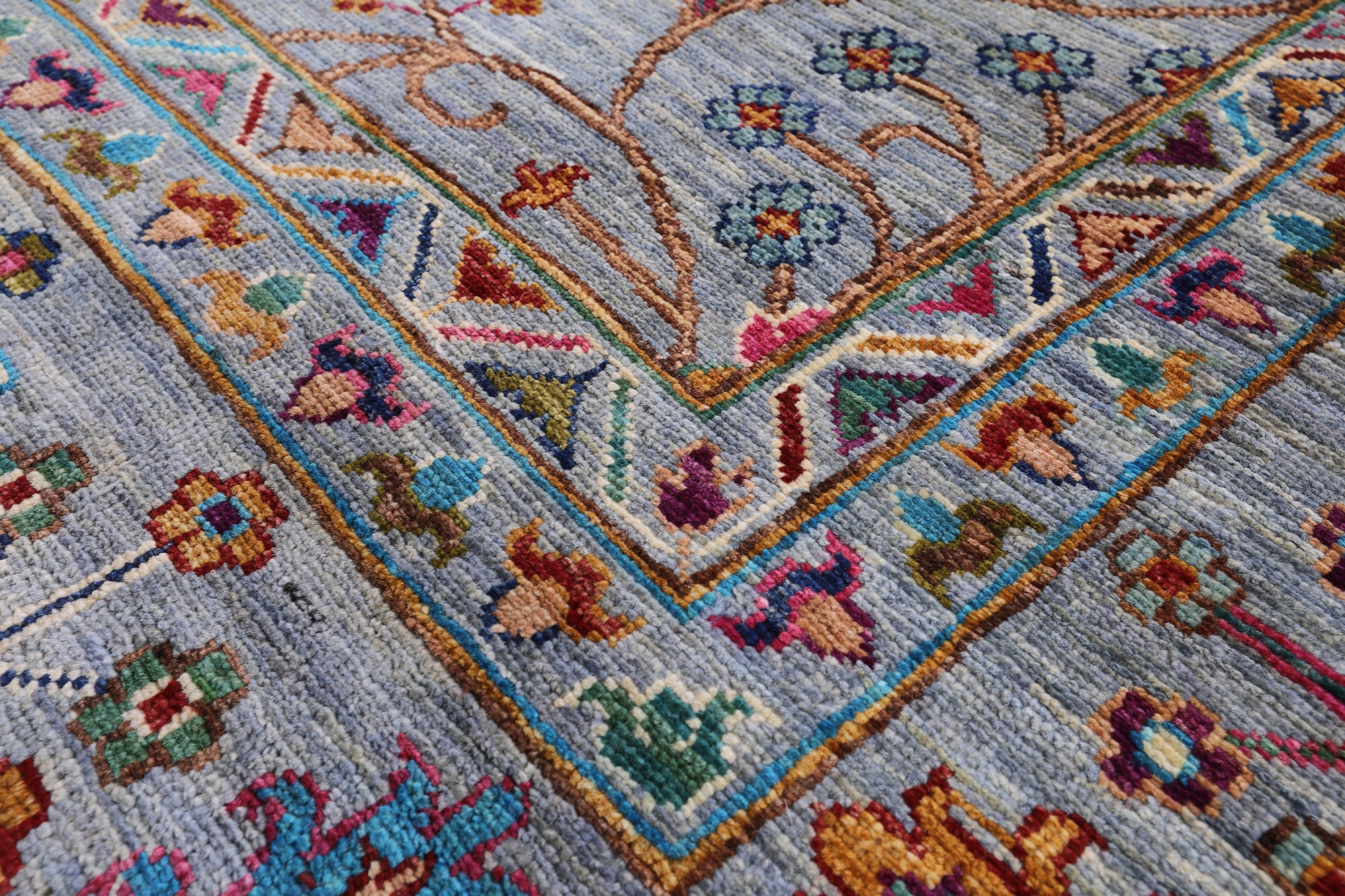 Peshawar Handmade Wool Rug - 6' 11" X 10' 0" - Golden Nile