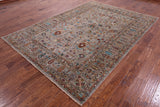 Peshawar Hand Knotted Wool Rug - 7' 0" X 10' 0" - Golden Nile