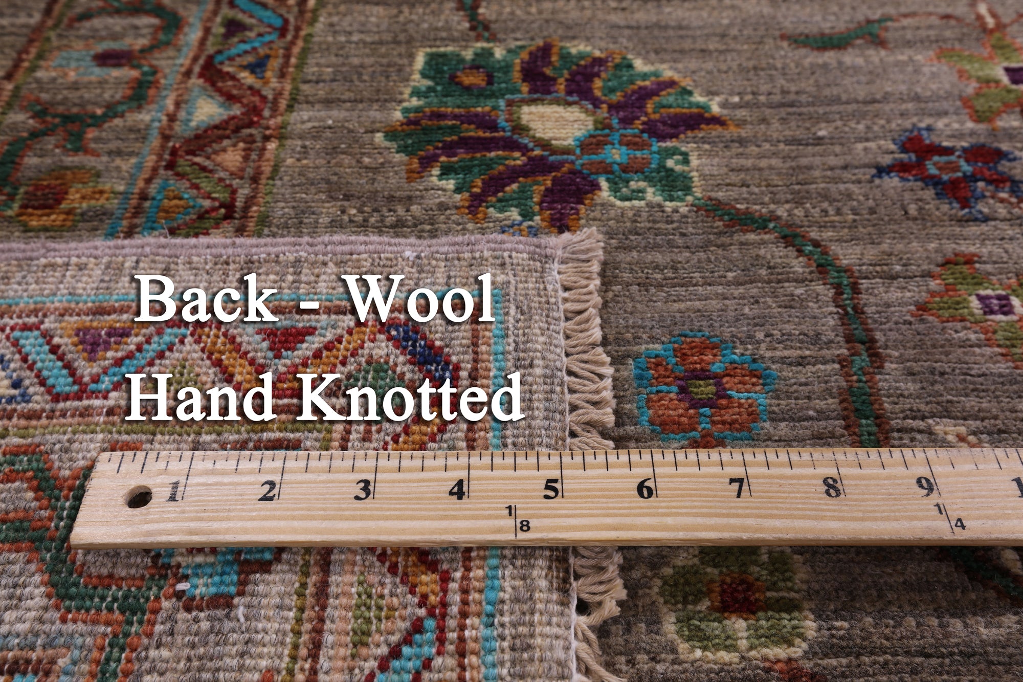 Peshawar Hand Knotted Wool Rug - 7' 0" X 10' 0" - Golden Nile