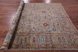Peshawar Hand Knotted Wool Rug - 7' 0" X 10' 0" - Golden Nile