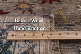 Peshawar Hand Knotted Wool Rug - 6' 7" X 10' 0" - Golden Nile