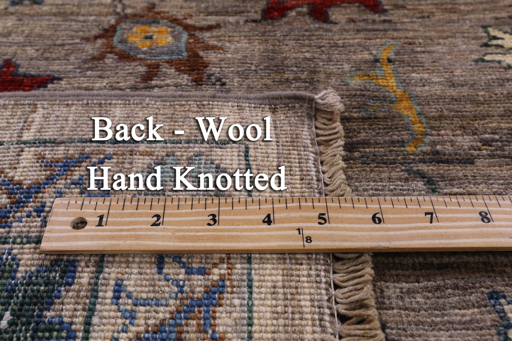 Peshawar Hand Knotted Wool Rug - 6' 7" X 10' 0" - Golden Nile