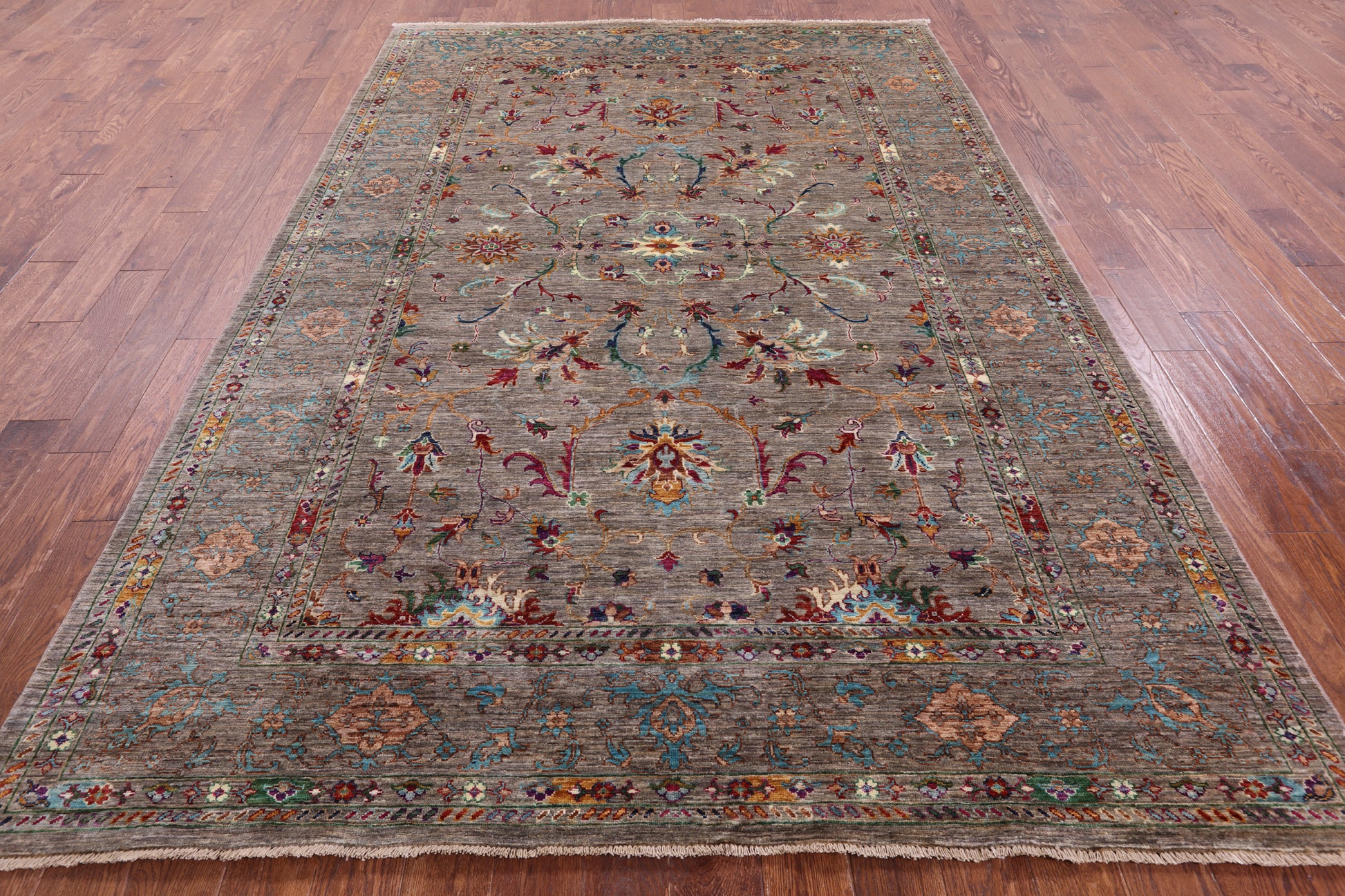 Persian Tabriz Handmade Wool Rug - 7' 0" X 10' 2" - Golden Nile