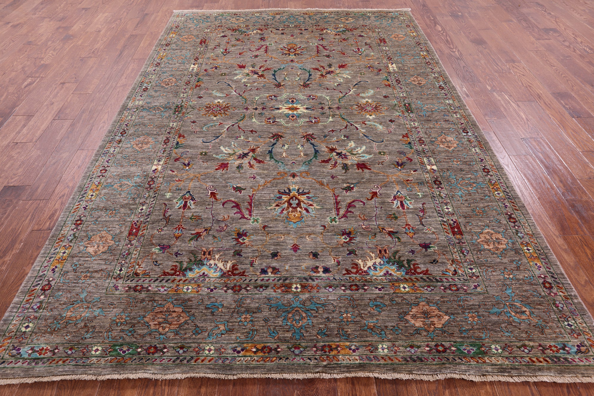 Persian Tabriz Handmade Wool Rug - 7' 0" X 10' 2" - Golden Nile