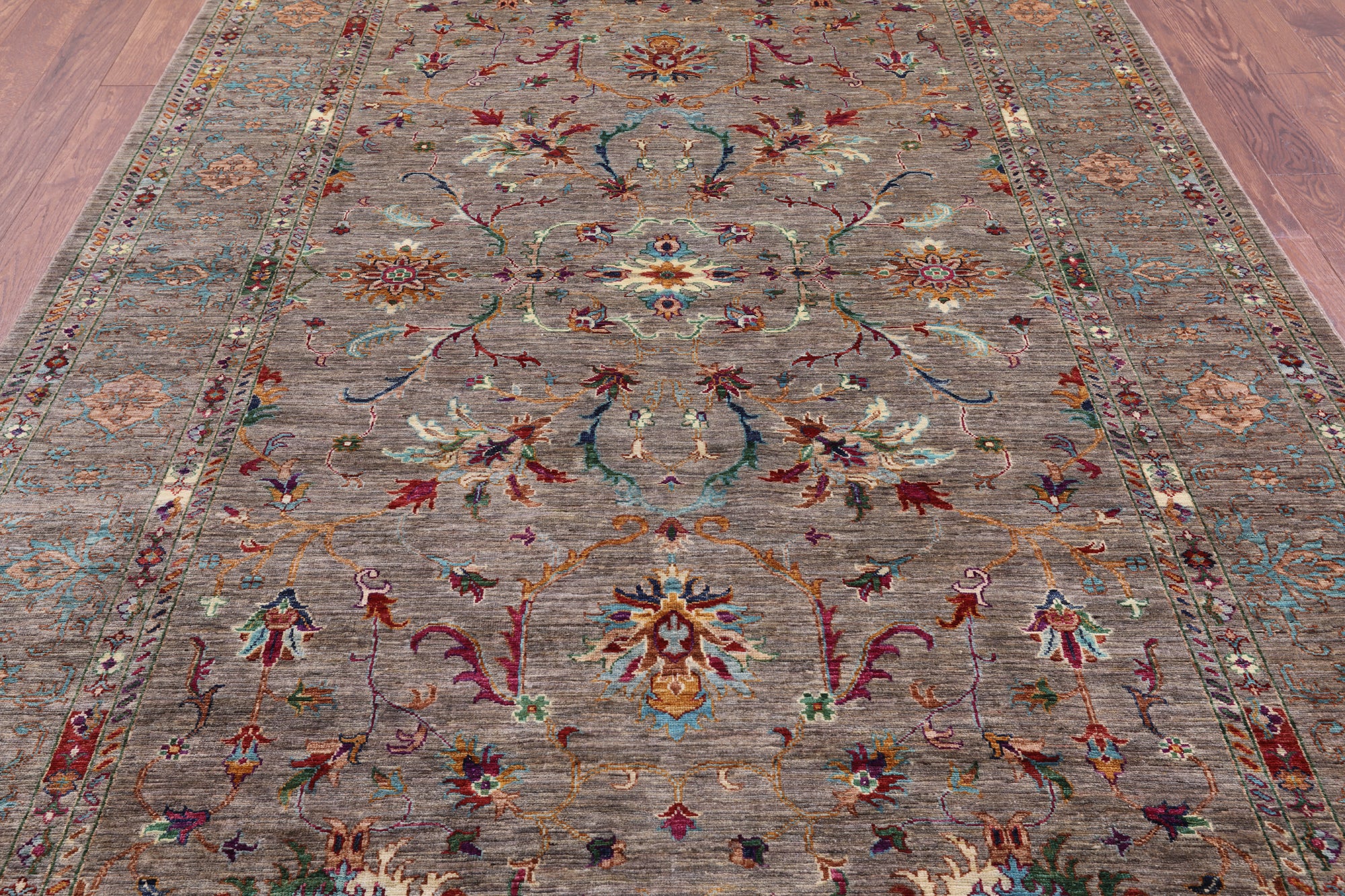 Persian Tabriz Handmade Wool Rug - 7' 0" X 10' 2" - Golden Nile