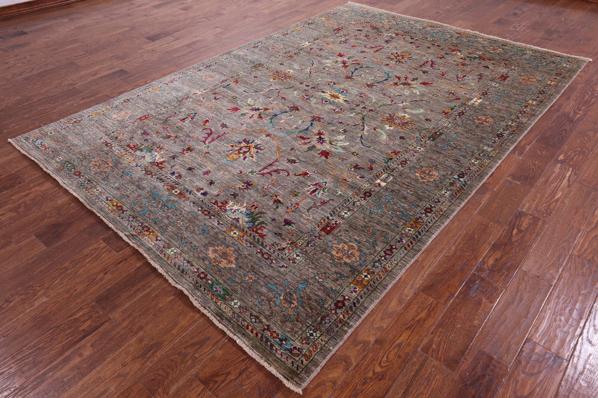 Persian Tabriz Handmade Wool Rug - 7' 0" X 10' 2" - Golden Nile